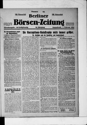 Berliner Börsen-Zeitung on Feb 7, 1925