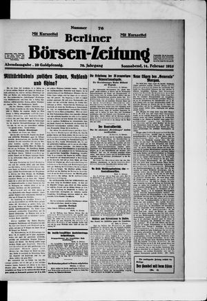 Berliner Börsen-Zeitung vom 14.02.1925