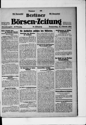Berliner Börsen-Zeitung vom 26.02.1925