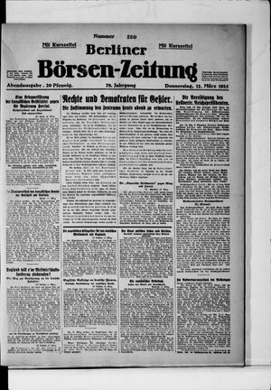Berliner Börsen-Zeitung vom 12.03.1925