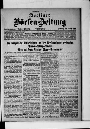 Berliner Börsen-Zeitung on Mar 13, 1925