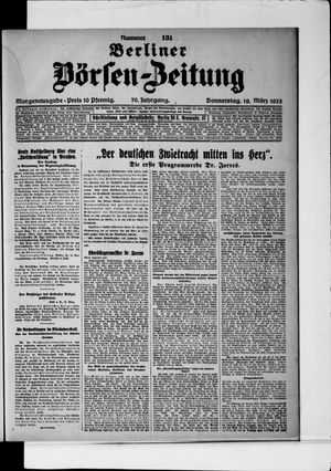 Berliner Börsen-Zeitung vom 19.03.1925