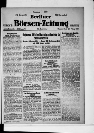 Berliner Börsen-Zeitung vom 19.03.1925