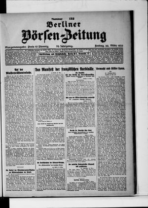 Berliner Börsen-Zeitung on Mar 20, 1925