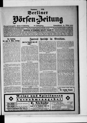 Berliner Börsen-Zeitung vom 21.03.1925