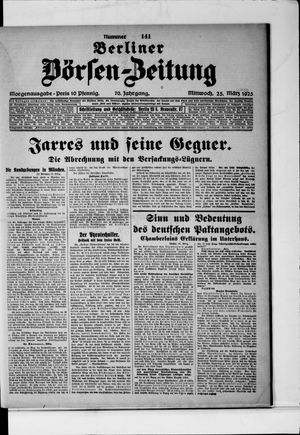 Berliner Börsen-Zeitung vom 25.03.1925