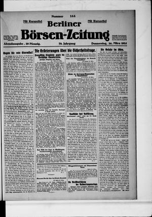 Berliner Börsen-Zeitung vom 26.03.1925