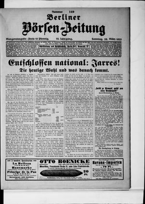 Berliner Börsen-Zeitung vom 29.03.1925