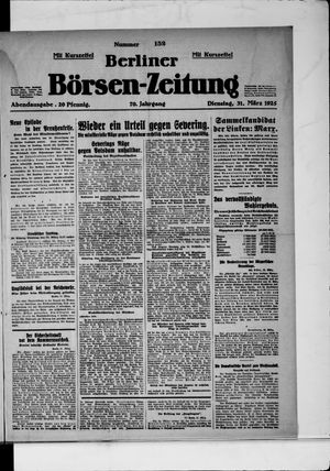 Berliner Börsen-Zeitung on Mar 31, 1925