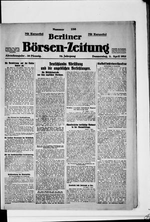 Berliner Börsen-Zeitung on Apr 2, 1925