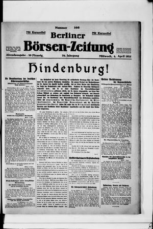 Berliner Börsen-Zeitung vom 08.04.1925