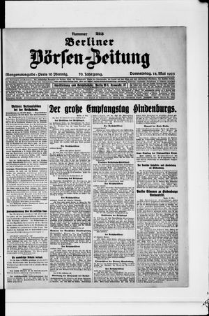 Berliner Börsen-Zeitung vom 14.05.1925