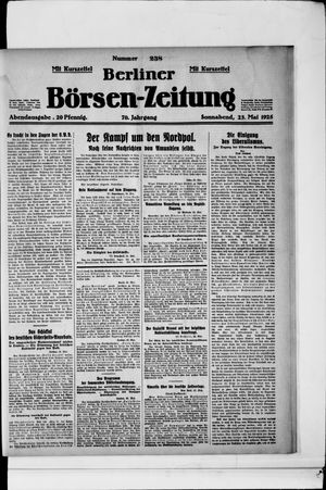 Berliner Börsen-Zeitung vom 23.05.1925