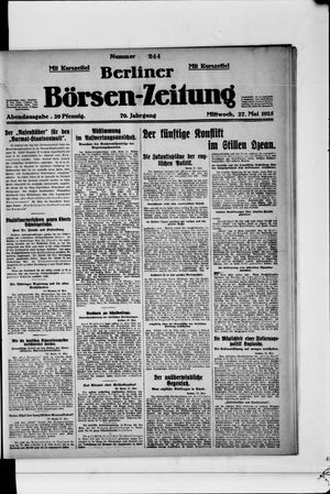 Berliner Börsen-Zeitung vom 27.05.1925
