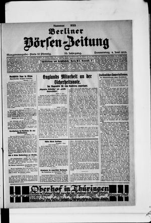 Berliner Börsen-Zeitung vom 04.06.1925