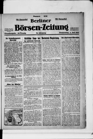 Berliner Börsen-Zeitung vom 04.06.1925