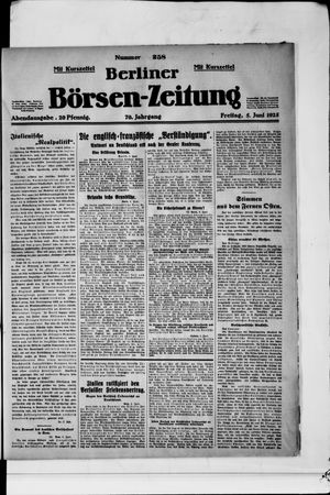 Berliner Börsen-Zeitung vom 05.06.1925