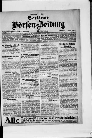 Berliner Börsen-Zeitung vom 12.06.1925