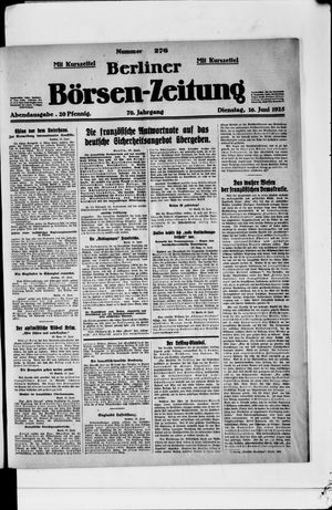 Berliner Börsen-Zeitung vom 16.06.1925