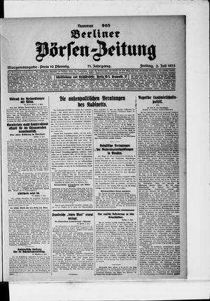 Berliner Börsen-Zeitung on Jul 3, 1925