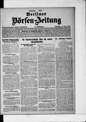 Berliner Börsen-Zeitung vom 10.07.1925