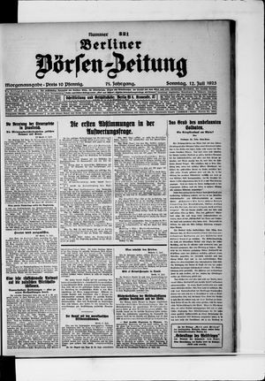 Berliner Börsen-Zeitung vom 12.07.1925