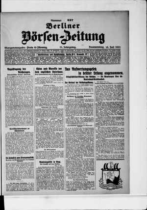 Berliner Börsen-Zeitung on Jul 16, 1925