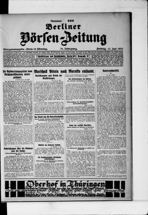 Berliner Börsen-Zeitung vom 17.07.1925