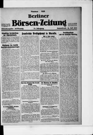 Berliner Börsen-Zeitung vom 18.07.1925