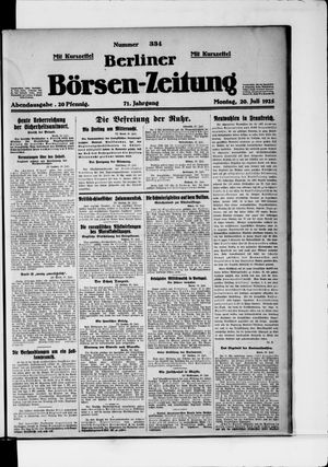 Berliner Börsen-Zeitung vom 20.07.1925