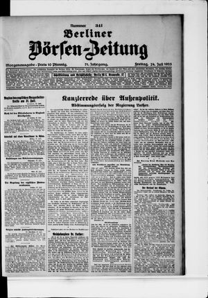 Berliner Börsen-Zeitung vom 24.07.1925