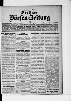 Berliner Börsen-Zeitung vom 25.07.1925