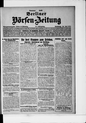 Berliner Börsen-Zeitung on Jul 26, 1925