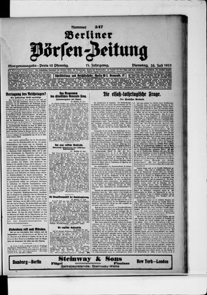 Berliner Börsen-Zeitung vom 28.07.1925