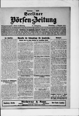 Berliner Börsen-Zeitung on Aug 4, 1925
