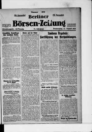 Berliner Börsen-Zeitung vom 13.08.1925