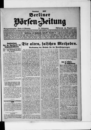 Berliner Börsen-Zeitung vom 26.08.1925