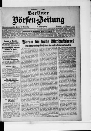 Berliner Börsen-Zeitung vom 28.08.1925