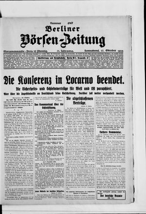 Berliner Börsen-Zeitung vom 17.10.1925