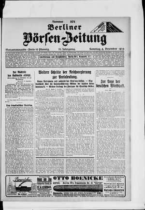 Berliner Börsen-Zeitung vom 06.12.1925