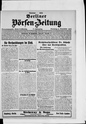 Berliner Börsen-Zeitung on Dec 8, 1925