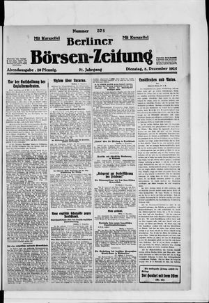 Berliner Börsen-Zeitung on Dec 8, 1925