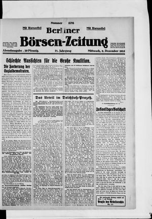 Berliner Börsen-Zeitung vom 09.12.1925