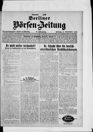 Berliner Börsen-Zeitung on Dec 11, 1925