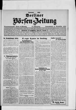 Berliner Börsen-Zeitung on Dec 12, 1925