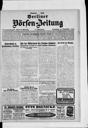 Berliner Börsen-Zeitung vom 13.12.1925