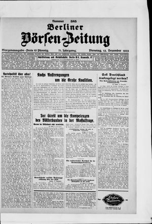 Berliner Börsen-Zeitung vom 15.12.1925