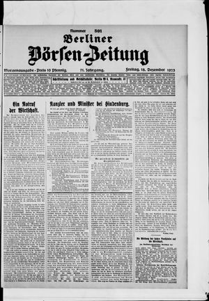 Berliner Börsen-Zeitung vom 18.12.1925