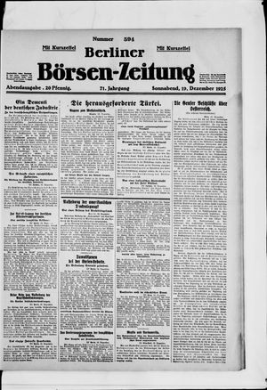 Berliner Börsen-Zeitung vom 19.12.1925