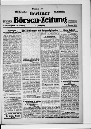 Berliner Börsen-Zeitung vom 02.01.1926